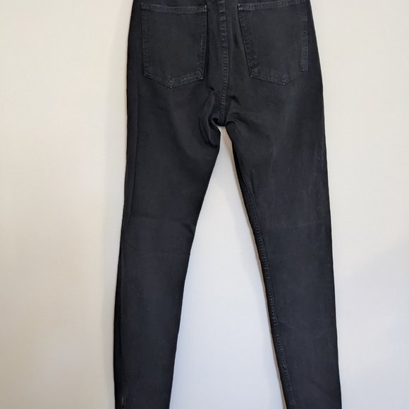 American Apparel black denim high-waist jeans - Picture 3 of 6